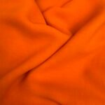 Bright Orange Plane Chiffon Fabric