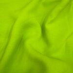 Dark Lime Green Plane Chiffon Fabric