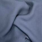 Blue Grey Plane Chiffon Fabric