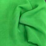 Medium Green Plane Chiffon Fabric