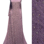 The Shimmering Blooms Collection 1 – English Pink Color – Handmade Rhinestones Panel and Swaroski Crystal Stones Embedded Bridal/Wedding/Party Wear Unstiched Dress Material