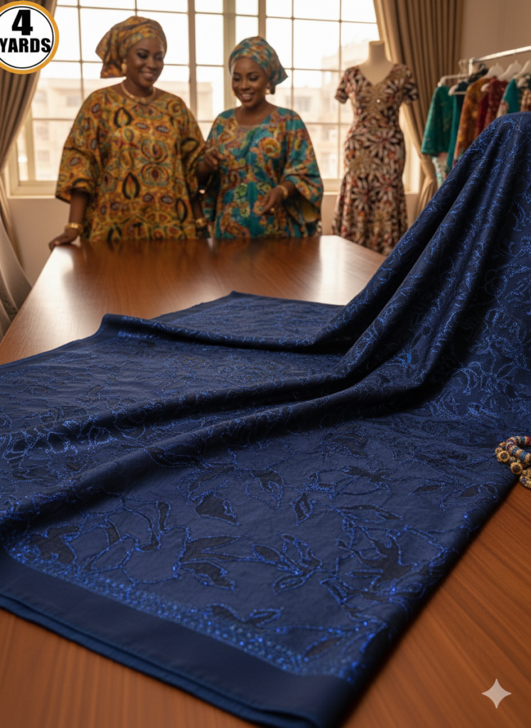 Blue Brocade
